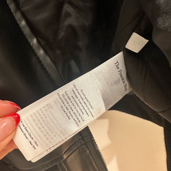 The Frankie Shop Bomber Leather Jacket - Picture 11 of 16